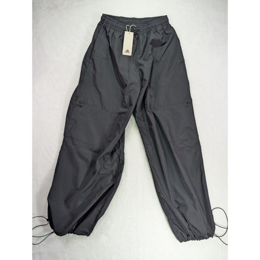 Adidas AdiClub Black Baggy Cargo Pants Drawstring JM6738 Men’s XS Wide Leg